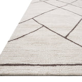 Magnolia Home By Joanna Gaines x Loloi Logan Ivory / Charcoal 18" x 18" Sample Rug White Cliff Studio Area Rugs