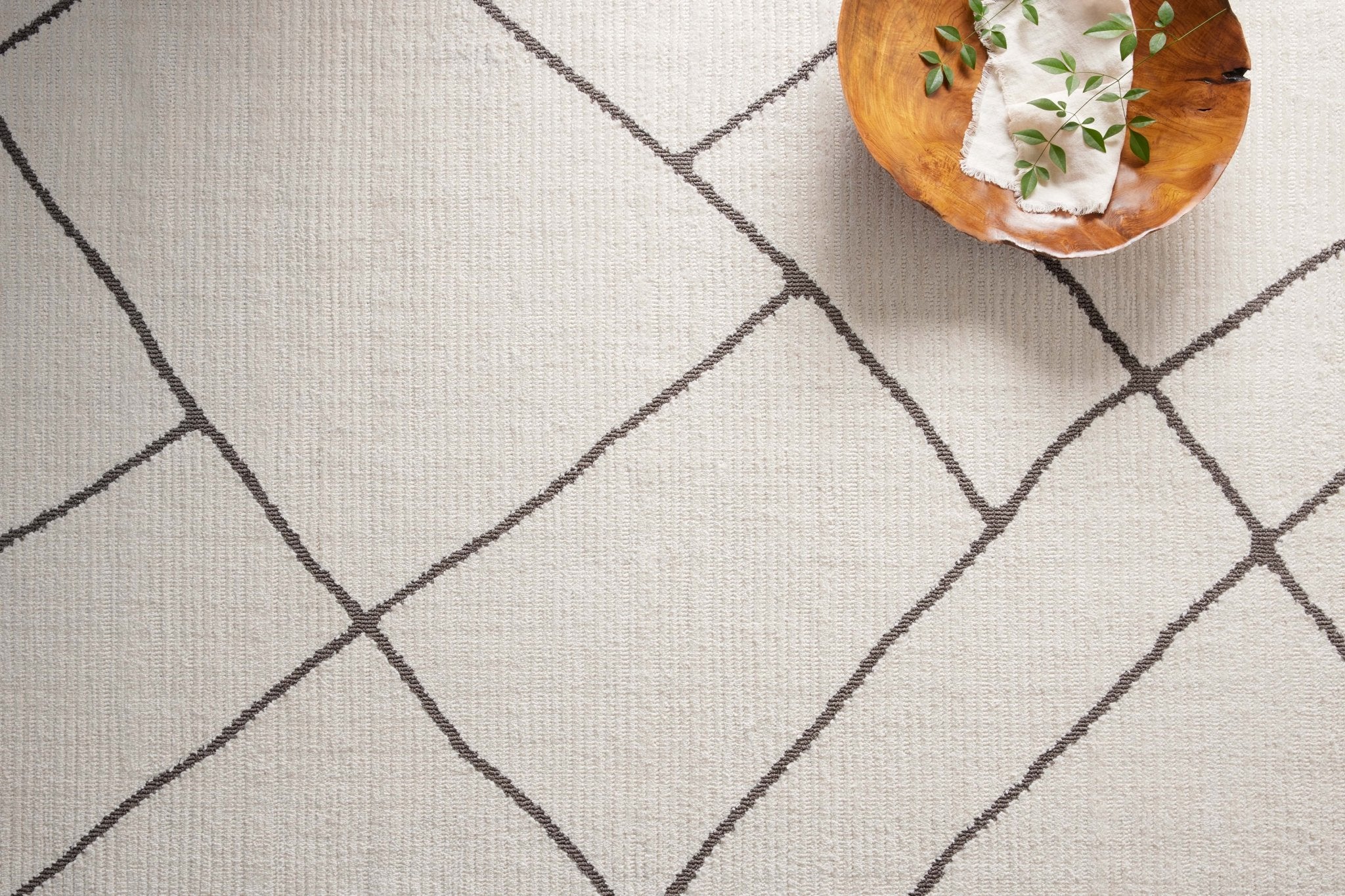 Magnolia Home By Joanna Gaines x Loloi Logan Ivory / Charcoal 18" x 18" Sample Rug White Cliff Studio Area Rugs