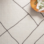 Magnolia Home By Joanna Gaines x Loloi Logan Ivory / Charcoal 18" x 18" Sample Rug White Cliff Studio Area Rugs