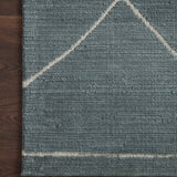 Magnolia Home By Joanna Gaines x Loloi Logan Slate / White 18" x 18" Sample Rug White Cliff Studio Area Rugs