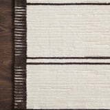 Magnolia Home By Joanna Gaines x Loloi Logan White / Mocha 18" x 18" Sample Rug White Cliff Studio Area Rugs
