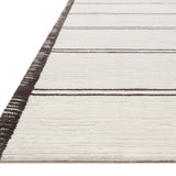 Magnolia Home By Joanna Gaines x Loloi Logan White / Mocha 18" x 18" Sample Rug White Cliff Studio Area Rugs