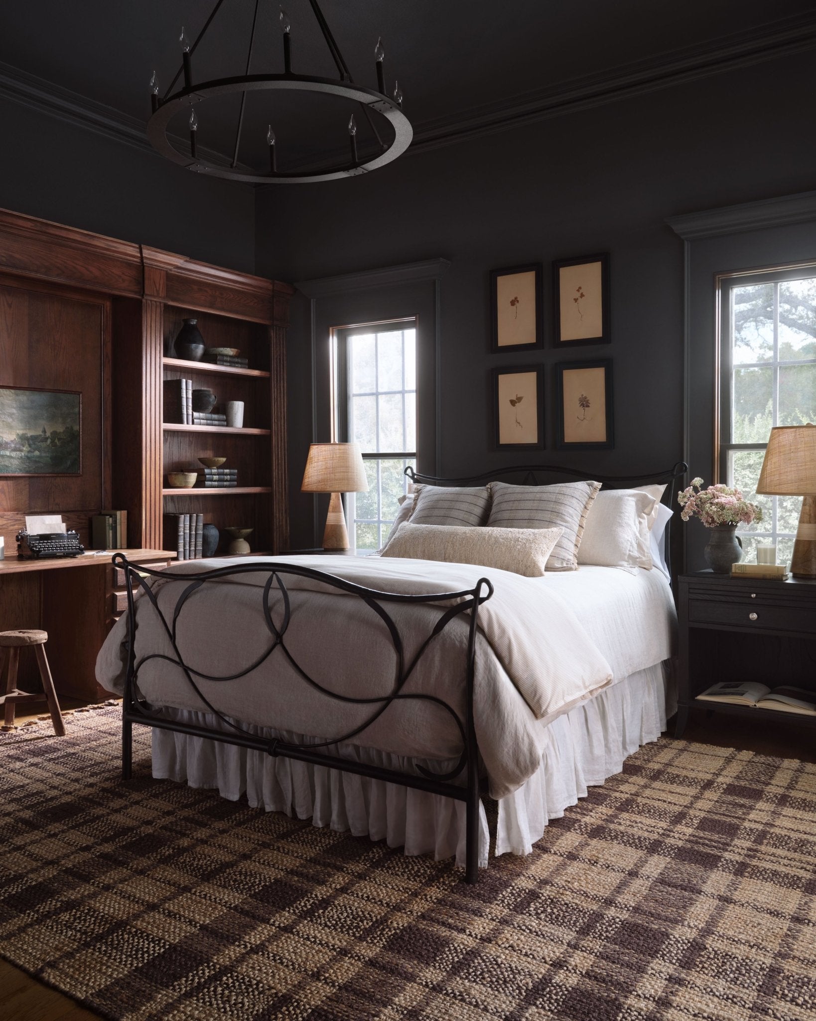 Magnolia Home by Joanna Gaines x Loloi Louie Natural / Espresso 18" x 18" Sample Rug White Cliff Studio Area Rugs