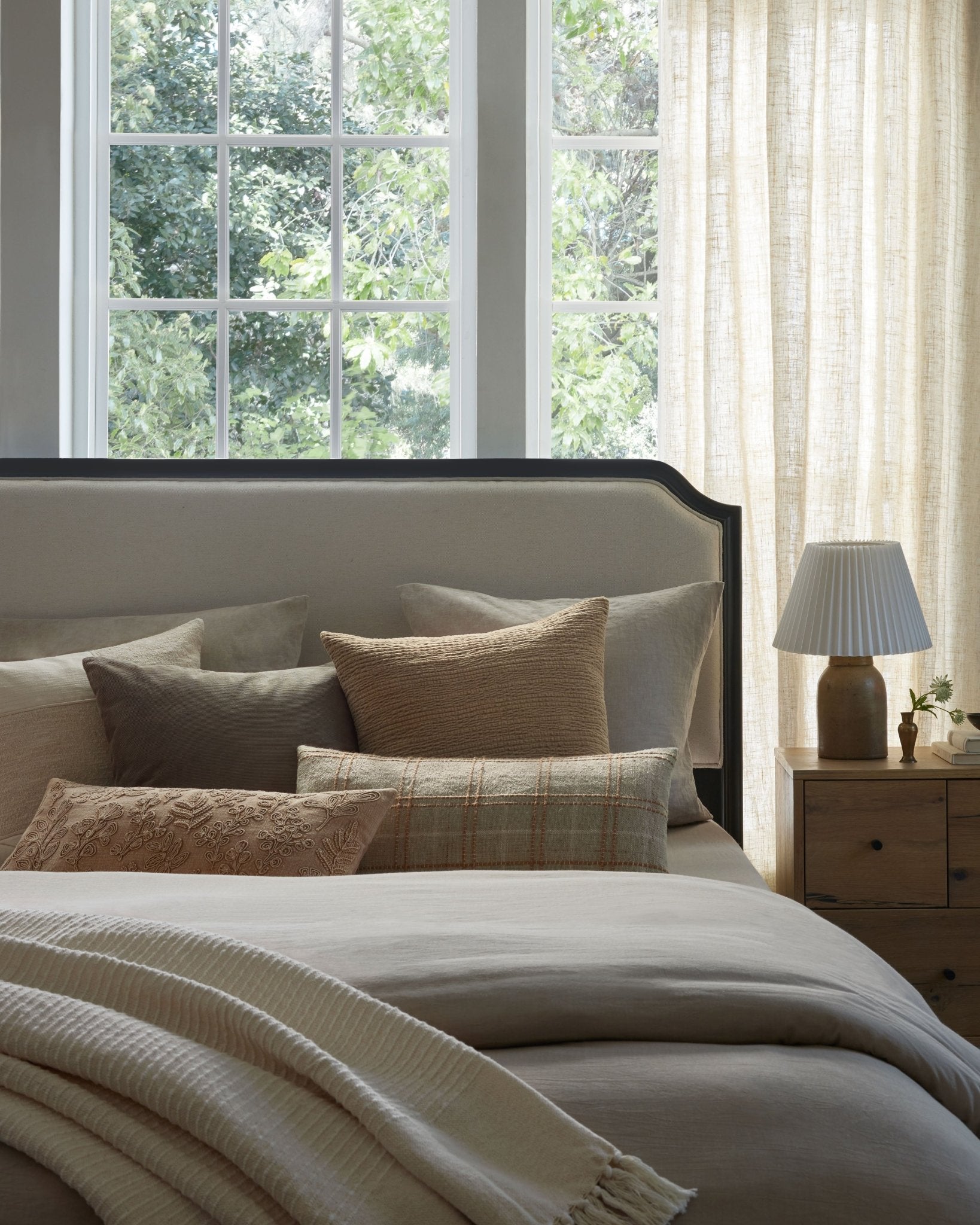 Magnolia Home by Joanna Gaines x Loloi Louise PMH0054 Natural 12'' x 27'' Cover Only Pillow