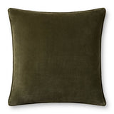 Magnolia Home by Joanna Gaines x Loloi Lydia Green 18'' x 18'' Pillow Cover Only White Cliff Studio Throw Pillows