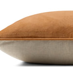 Magnolia Home by Joanna Gaines x Loloi Lydia Rust 18'' x 18'' Pillow Cover Only White Cliff Studio Throw Pillows