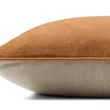 Magnolia Home by Joanna Gaines x Loloi Lydia Rust 18'' x 18'' Pillow Cover Only White Cliff Studio Throw Pillows