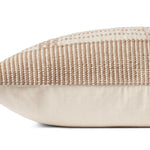 Magnolia Home by Joanna Gaines x Loloi Marion Gold / Beige 22'' x 22'' Cover Only Pillow White Cliff Studio Throw Pillows