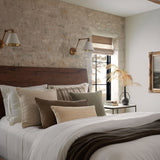 Magnolia Home by Joanna Gaines x Loloi Marion Sage / Beige 22'' x 22'' Cover w/Down Pillow White Cliff Studio Throw Pillows