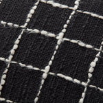 Magnolia Home by Joanna Gaines x Loloi Mary Black / Ivory 18'' x 18'' Cover w/Poly Pillow White Cliff Studio Throw Pillows