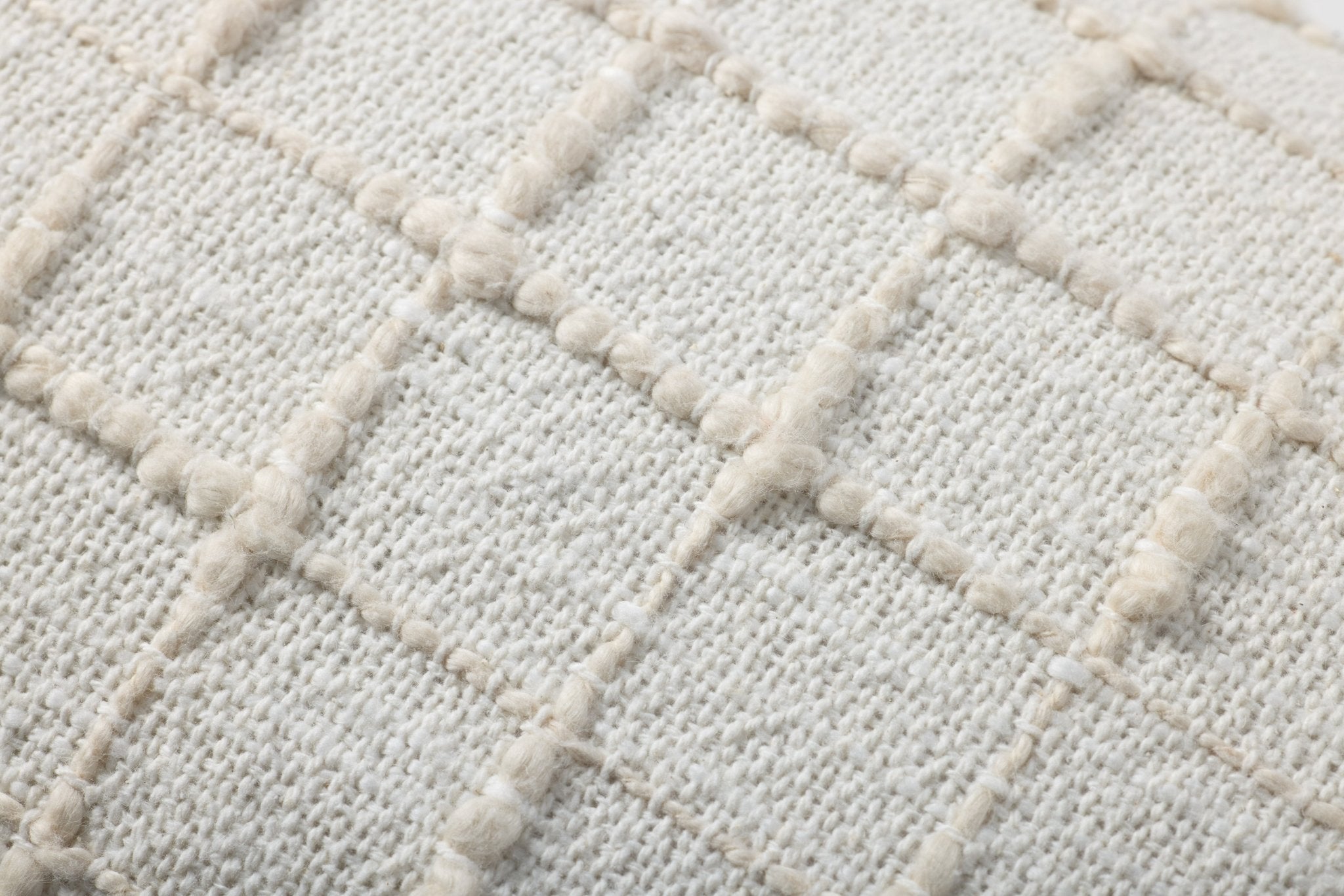 Magnolia Home by Joanna Gaines x Loloi Mary Ivory 12'' x 27'' Pillow Cover Only White Cliff Studio Throw Pillows