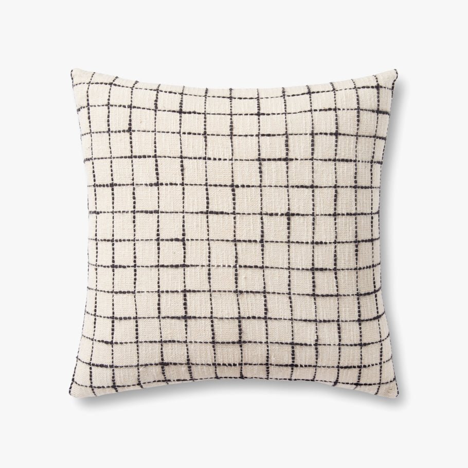 Magnolia Home by Joanna Gaines x Loloi Mary Ivory / Black Pillow White Cliff Studio Throw Pillows