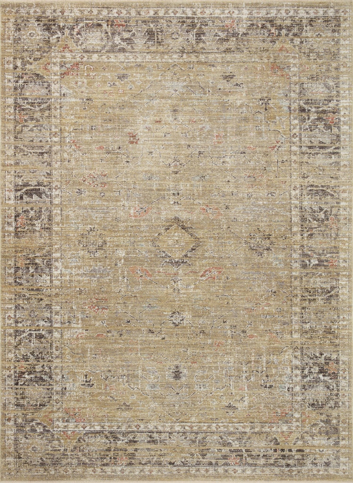 Magnolia Home by Joanna Gaines x Loloi Millie Gold / Charcoal Rug