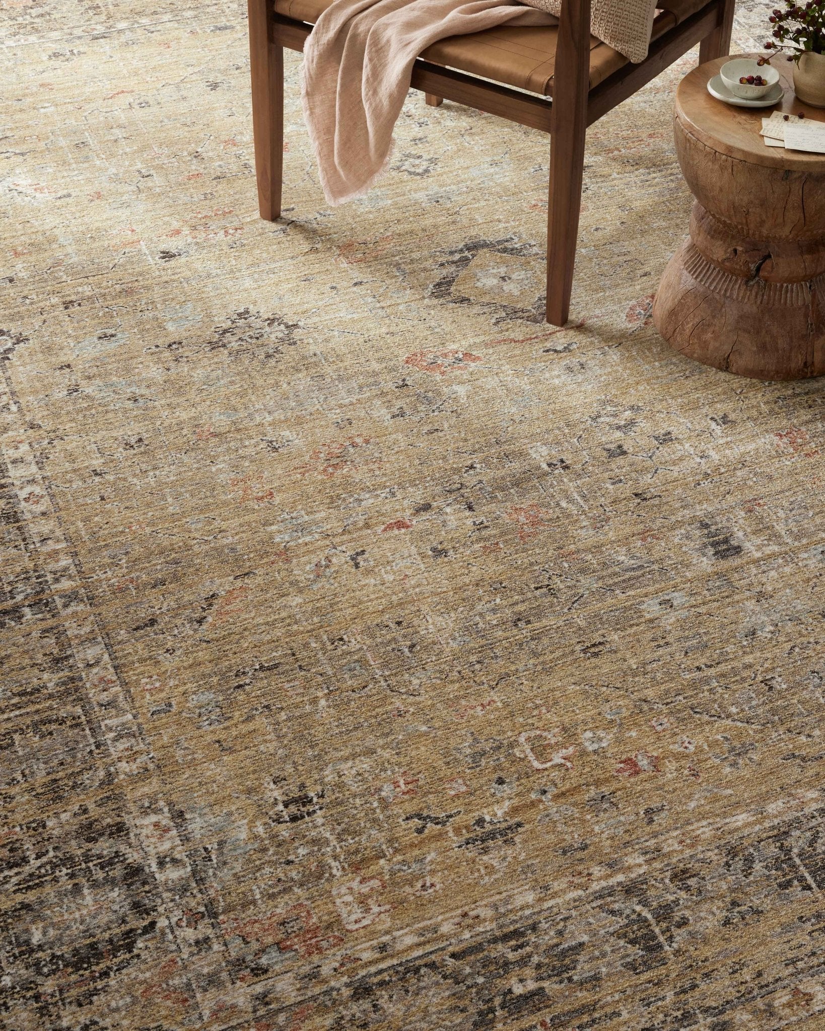 Magnolia Home by Joanna Gaines x Loloi Millie Gold / Charcoal Rug