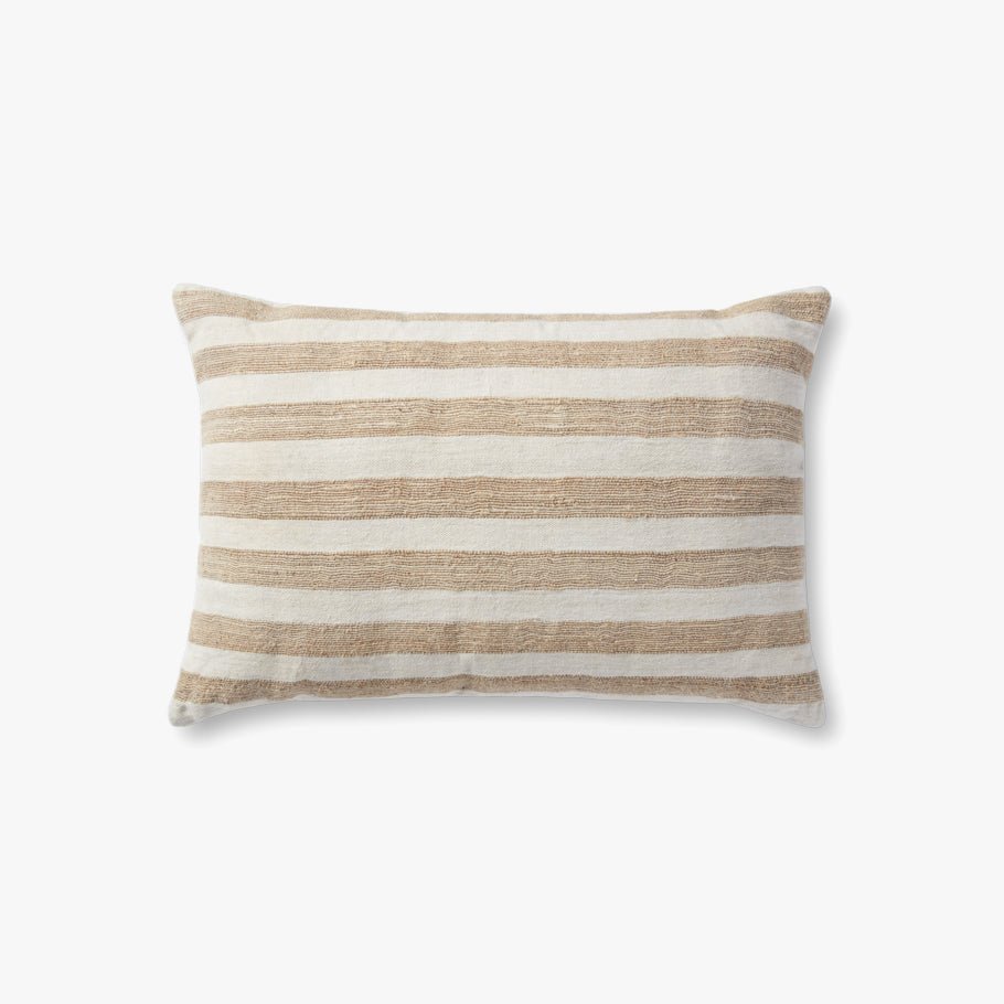 Magnolia Home by Joanna Gaines x Loloi Mira Natural / Ivory Pillow White Cliff Studio Throw Pillows