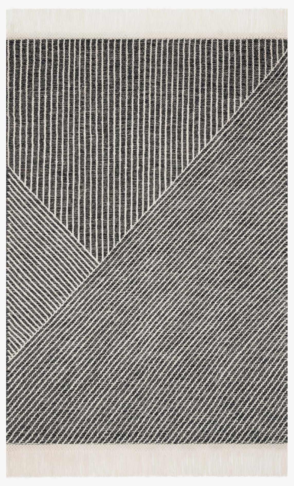 Magnolia Home by Joanna Gaines x Loloi Newton Charcoal / Ivory Rug White Cliff Studio Area Rugs