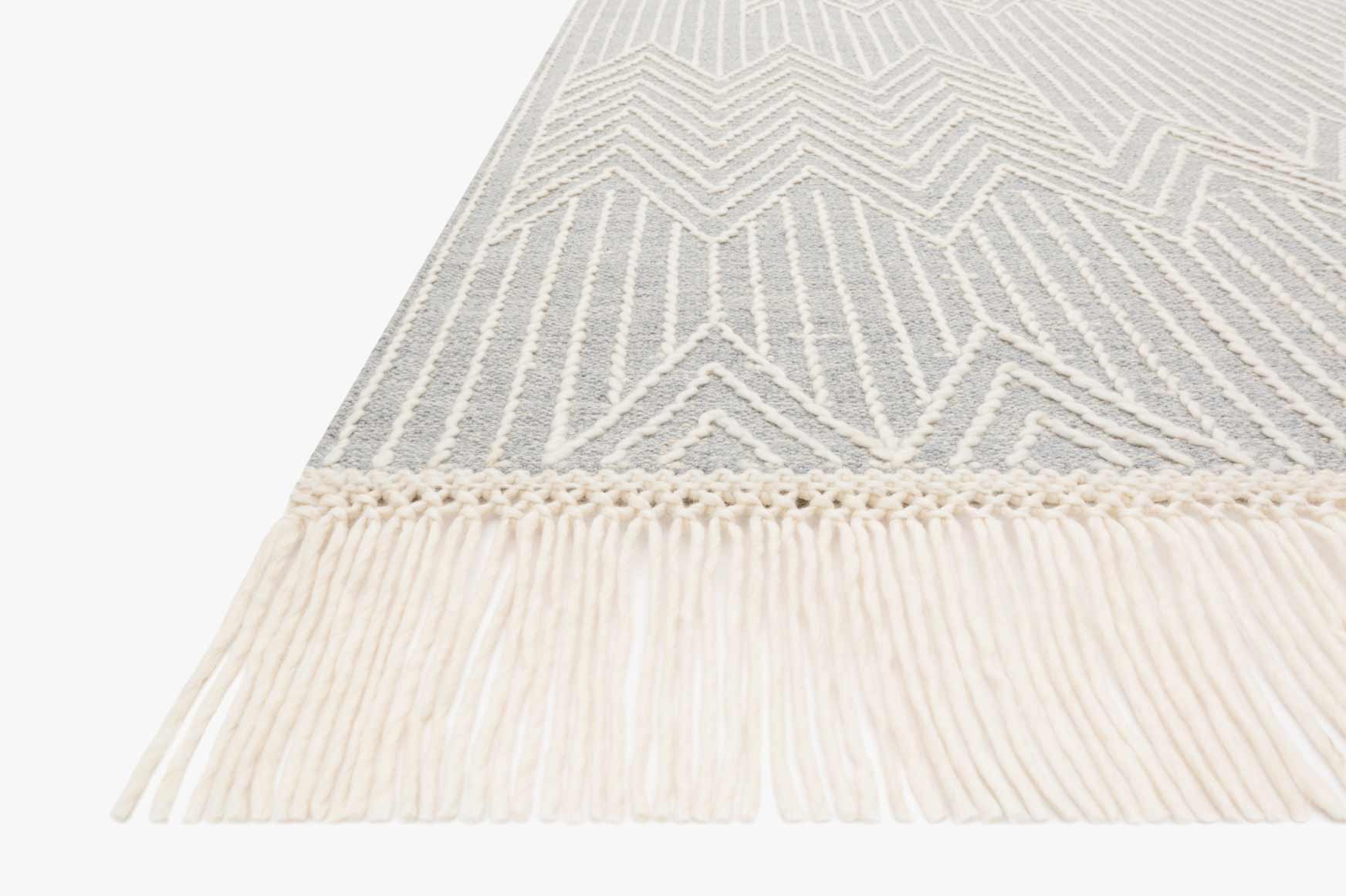 Magnolia Home by Joanna Gaines x Loloi Newton Lt Grey / Ivory Rug White Cliff Studio Area Rugs