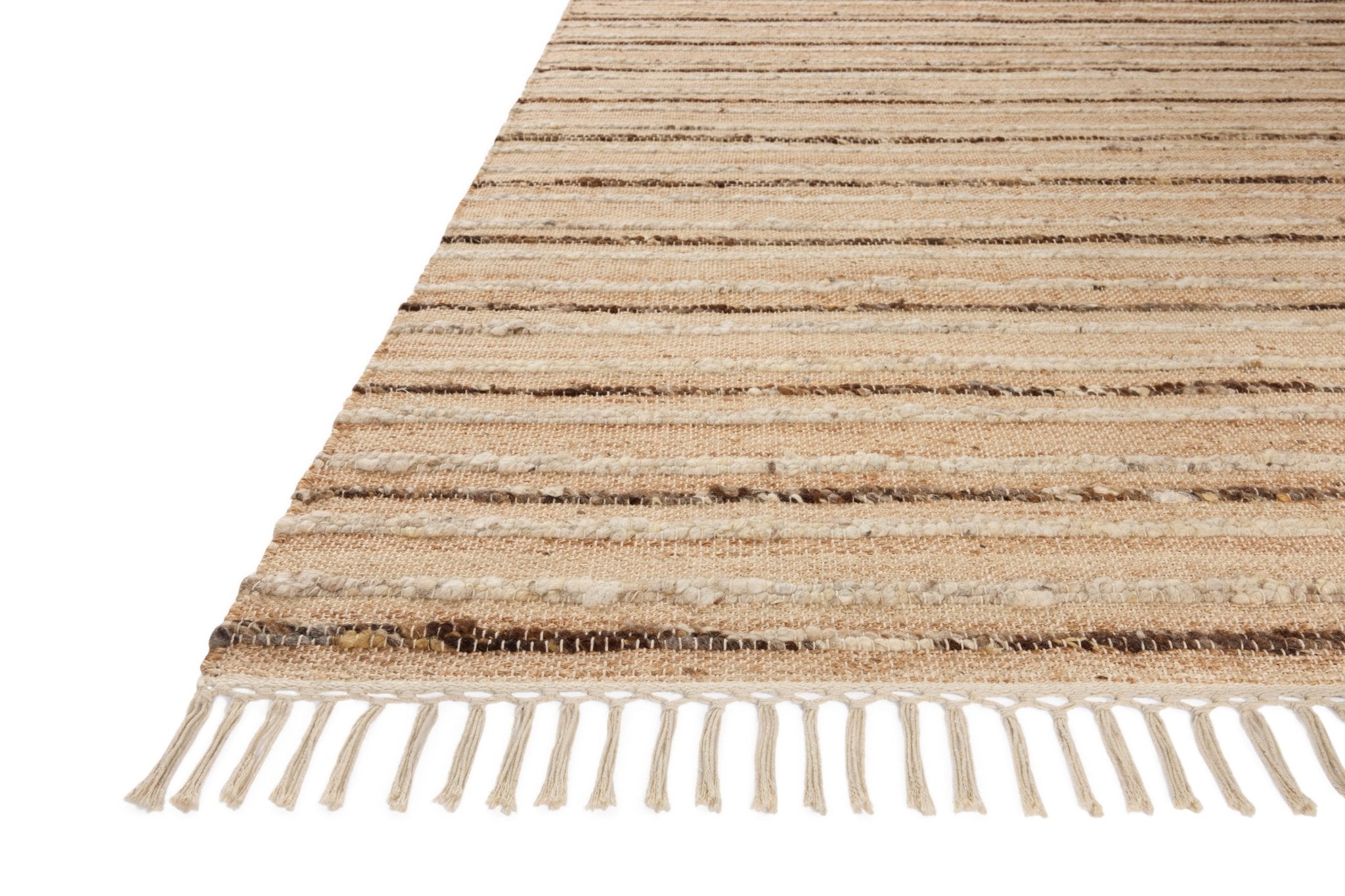 Magnolia Home by Joanna Gaines x Loloi Nico Natural / Bark 18" x 18" Sample Rug White Cliff Studio Area Rugs