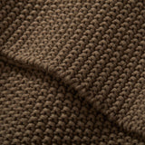 Magnolia Home by Joanna Gaines x Loloi Nina Walnut Throw Blanket