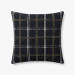 Magnolia Home by Joanna Gaines x Loloi Noah Charcoal Pillow White Cliff Studio Throw Pillows