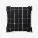 Magnolia Home by Joanna Gaines x Loloi Noah Charcoal Pillow White Cliff Studio Throw Pillows