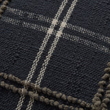 Magnolia Home by Joanna Gaines x Loloi Noah PMH0057 Charcoal 22'' x 22'' Cover w/Down Pillow White Cliff Studio Throw Pillows