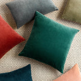 Magnolia Home by Joanna Gaines x Loloi P1153 Denim / Tan 13" x 21" Cover w/Poly Pillow White Cliff Studio Throw Pillows