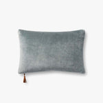 Magnolia Home by Joanna Gaines x Loloi P1153 Denim / Tan Pillow White Cliff Studio Throw Pillows