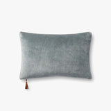 Magnolia Home by Joanna Gaines x Loloi P1153 Denim / Tan Pillow White Cliff Studio Throw Pillows