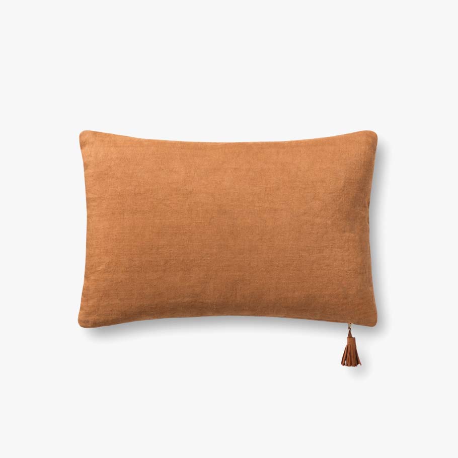 Magnolia Home by Joanna Gaines x Loloi P1153 Denim / Tan Pillow White Cliff Studio Throw Pillows