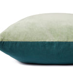 Magnolia Home by Joanna Gaines x Loloi P1153 Lt. Green / Blue 22" x 22" Cover w/Down Pillow White Cliff Studio Throw Pillows