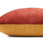 Magnolia Home by Joanna Gaines x Loloi P1153 Rust / Gold 22" x 22" Cover w/Down Pillow White Cliff Studio Throw Pillows