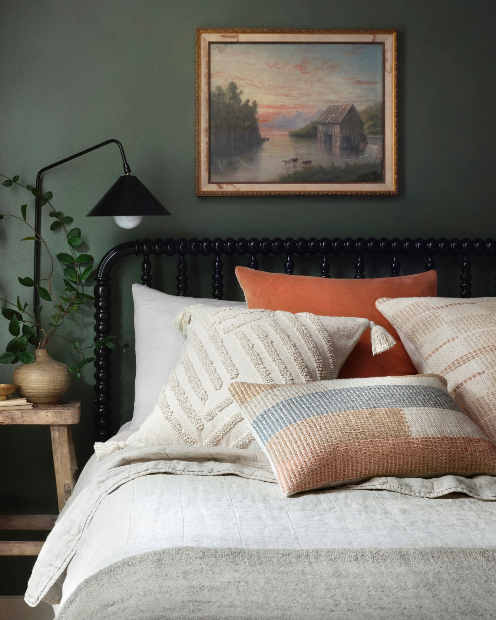 Magnolia Home by Joanna Gaines x Loloi P1153 Sand / Blush 22" x 22" Cover w/Down Pillow White Cliff Studio Throw Pillows