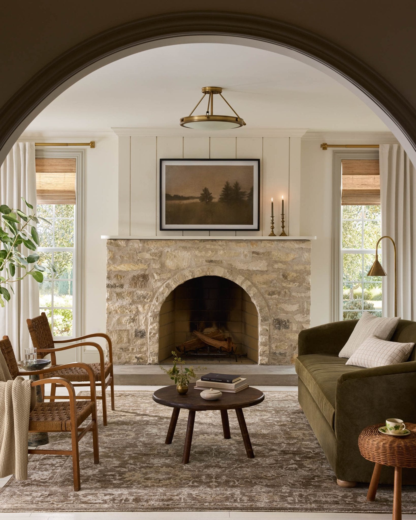 Magnolia Home by Joanna Gaines x Loloi Pace Bark / Natural Rug White Cliff Studio Area Rugs