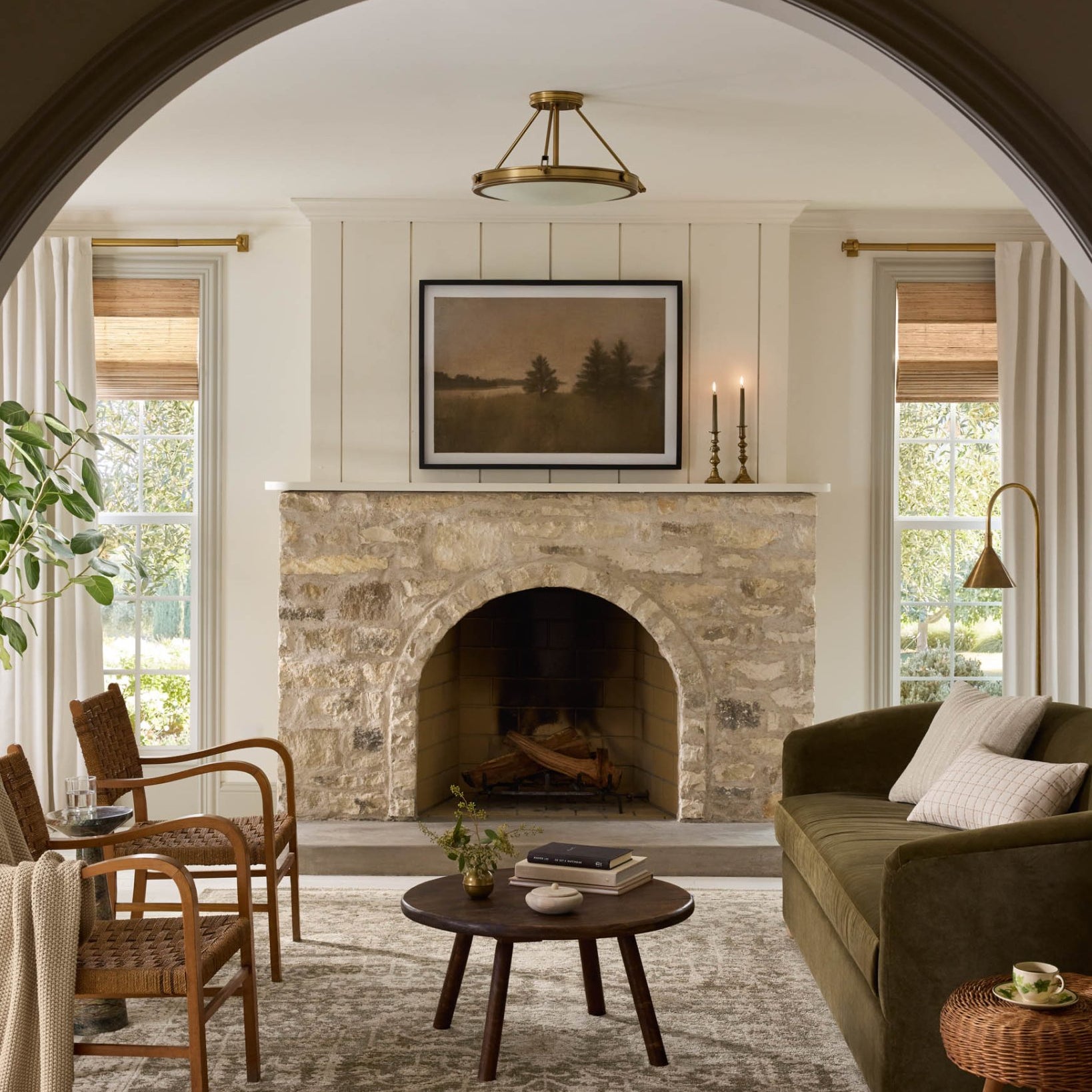 Magnolia Home by Joanna Gaines x Loloi Pace Forrest / Natural Rug White Cliff Studio Area Rugs