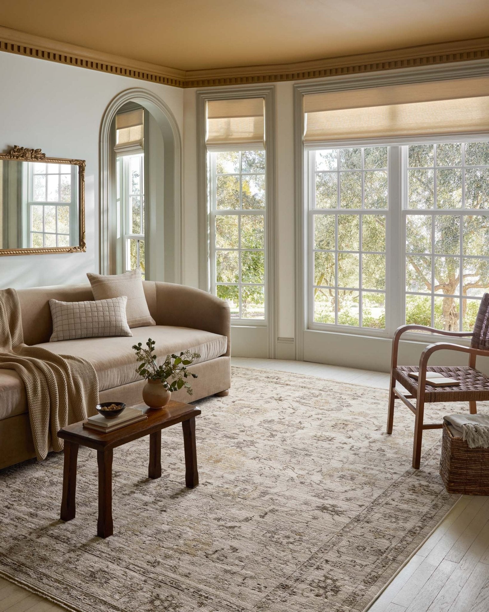 Magnolia Home by Joanna Gaines x Loloi Pace Natural / Stone Rug White Cliff Studio Area Rugs