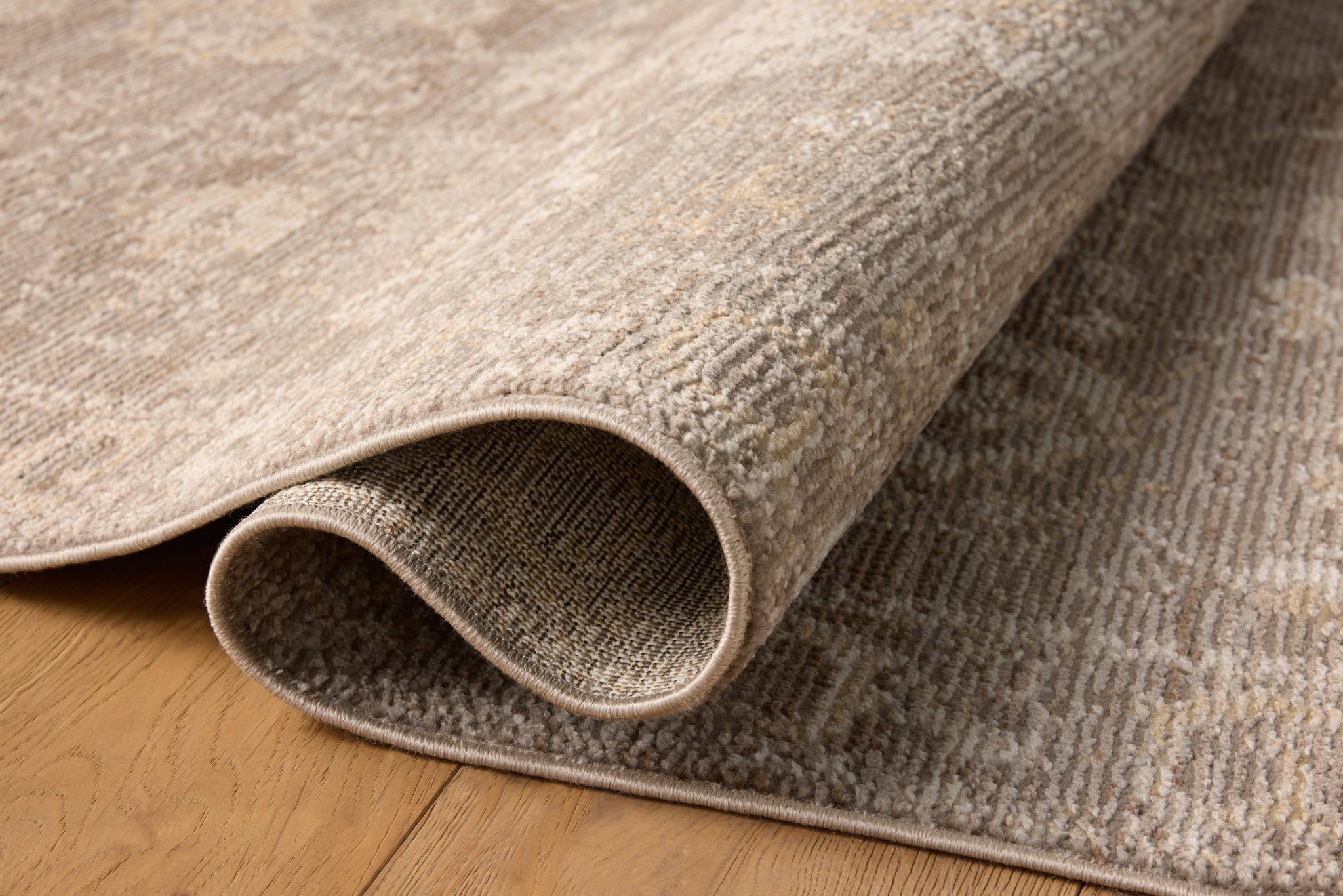 Magnolia Home by Joanna Gaines x Loloi Pace Taupe / Wheat Rug White Cliff Studio Area Rugs