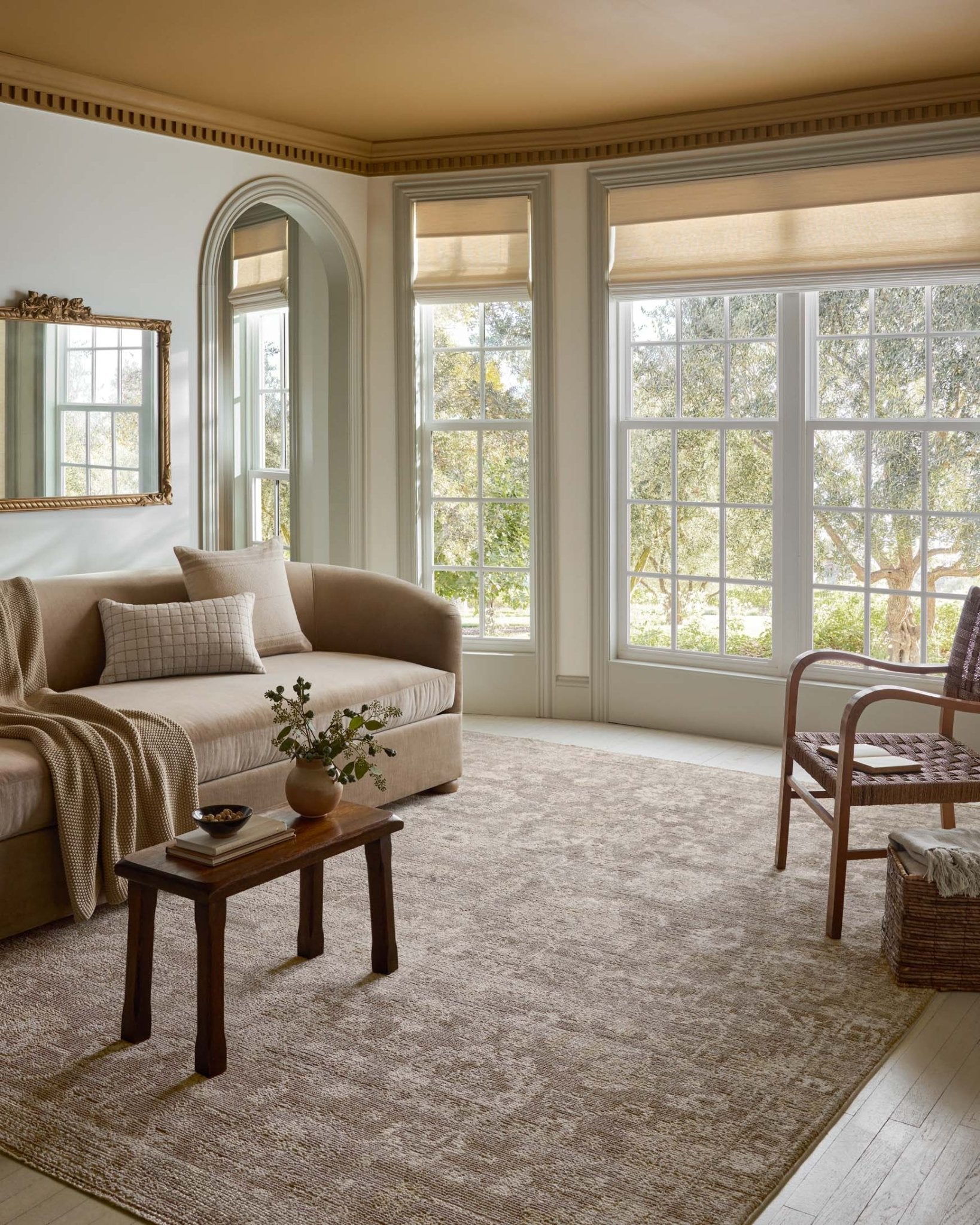 Magnolia Home by Joanna Gaines x Loloi Pace Taupe / Wheat Rug White Cliff Studio Area Rugs