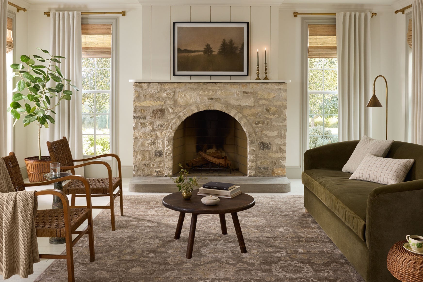 Magnolia Home by Joanna Gaines x Loloi Pace Taupe / Wheat Rug White Cliff Studio Area Rugs