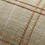 Magnolia Home by Joanna Gaines x Loloi Parker PMH0056 Sage / Rust 12'' x 27'' Cover w/Down Pillow White Cliff Studio Throw Pillows