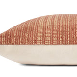 Magnolia Home by Joanna Gaines x Loloi Penelope Terracotta 18'' x 18'' Cover w/Down Pillow White Cliff Studio Throw Pillows