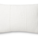 Magnolia Home by Joanna Gaines x Loloi PMH0013 White 16" x 26" Cover Only Pillow
