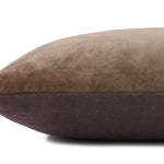 Magnolia Home by Joanna Gaines x Loloi PMH1153 Mocha / Plum 16" x 26" Cover Only Pillow