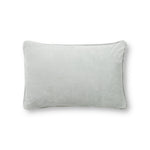 Magnolia Home by Joanna Gaines x Loloi PMH1153 Smoke 13" x 21" Cover Only Pillow White Cliff Studio Throw Pillows