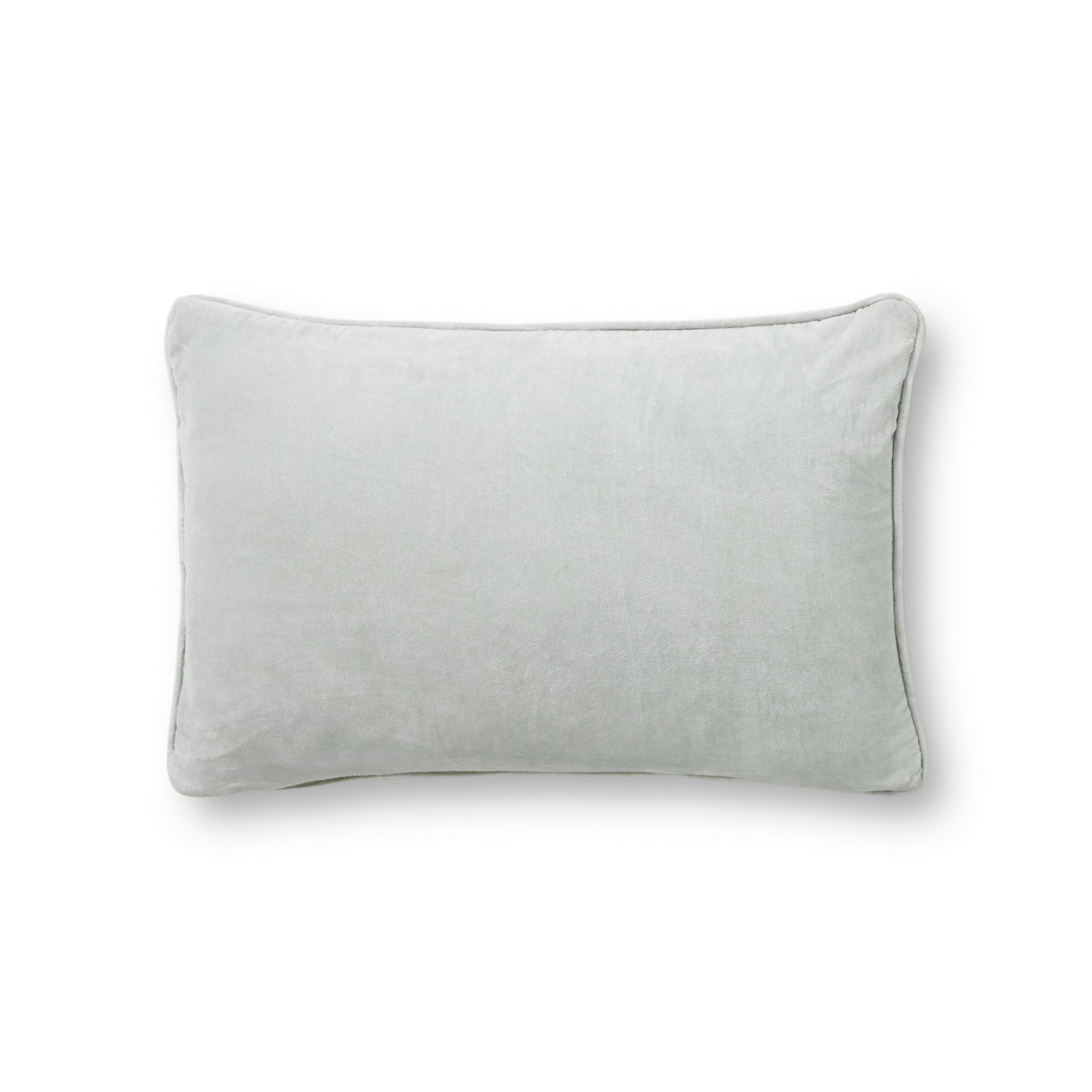 Magnolia Home by Joanna Gaines x Loloi PMH1153 Smoke 13" x 21" Cover Only Pillow White Cliff Studio Throw Pillows