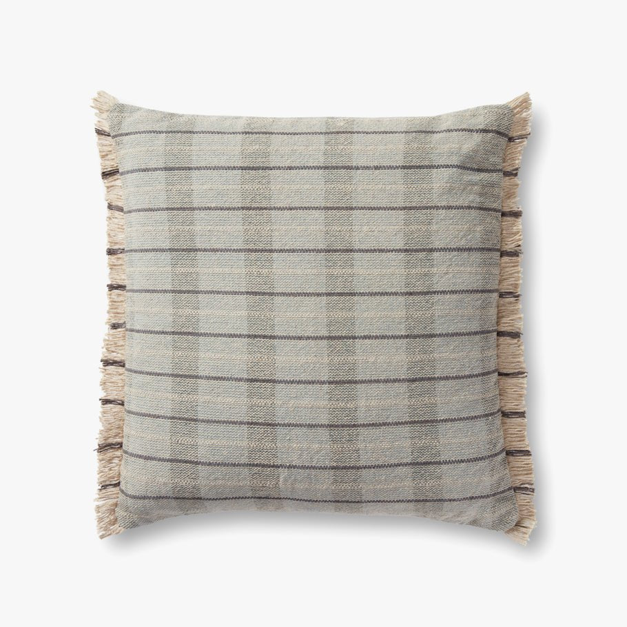 Magnolia Home by Joanna Gaines x Loloi Riley Sage / Natural Pillow White Cliff Studio Throw Pillows