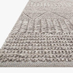 Magnolia Home by Joanna Gaines x Loloi Rowan Ash Rug White Cliff Studio Area Rugs