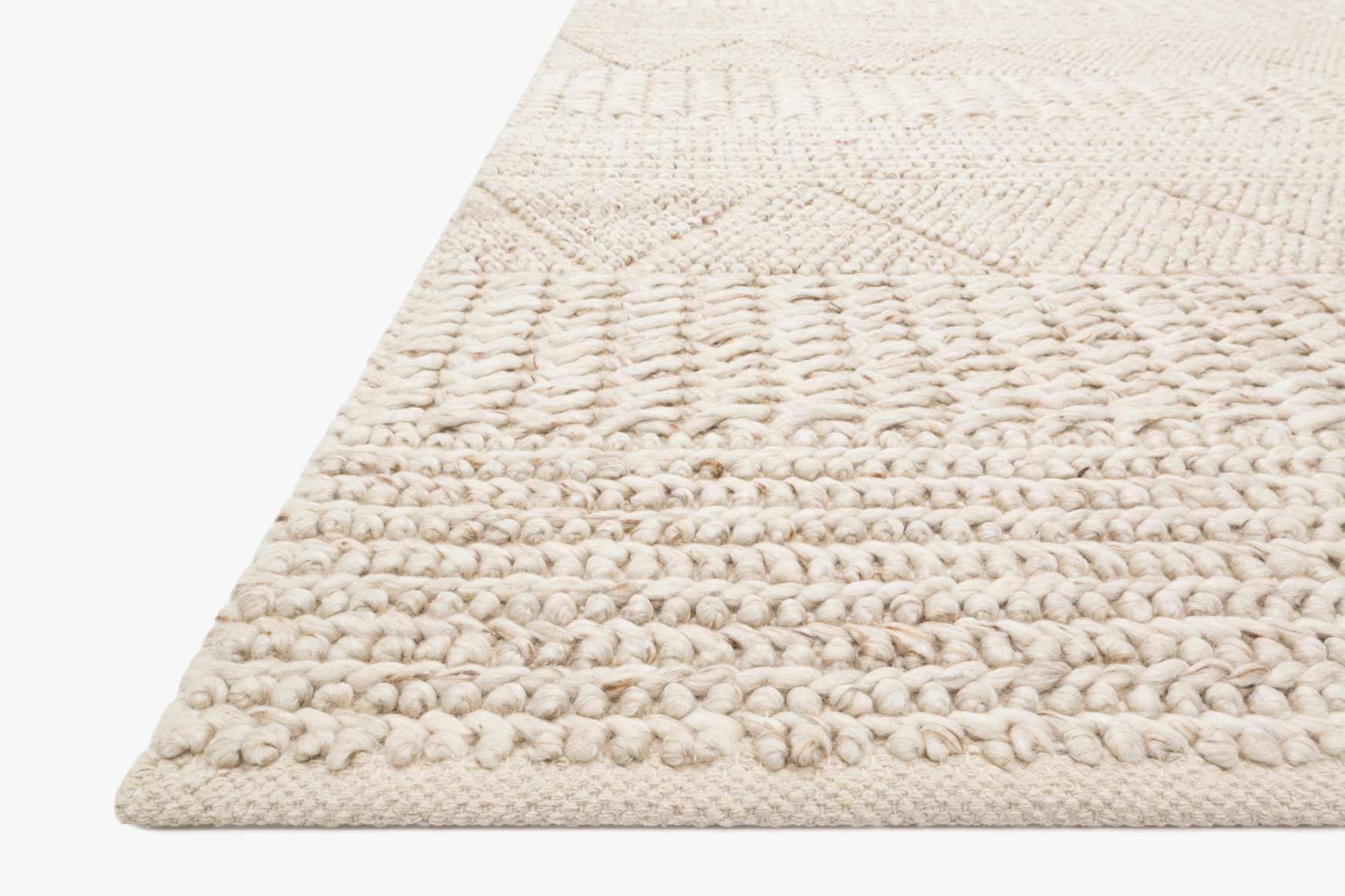 Magnolia Home by Joanna Gaines x Loloi Rowan Sand Rug White Cliff Studio Area Rugs