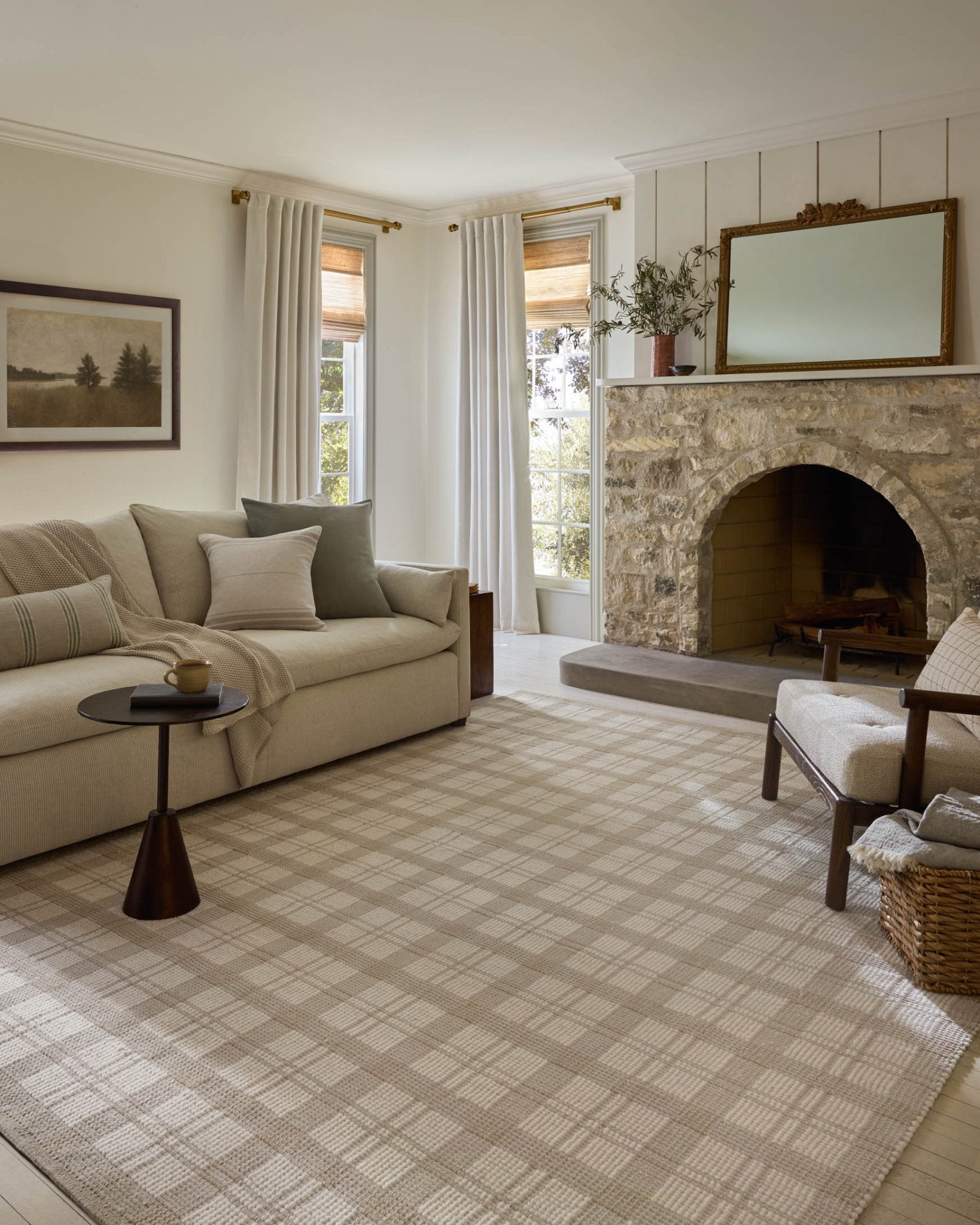 Magnolia Home by Joanna Gaines x Loloi Ryder Beige / Ivory Rug White Cliff Studio Area Rugs