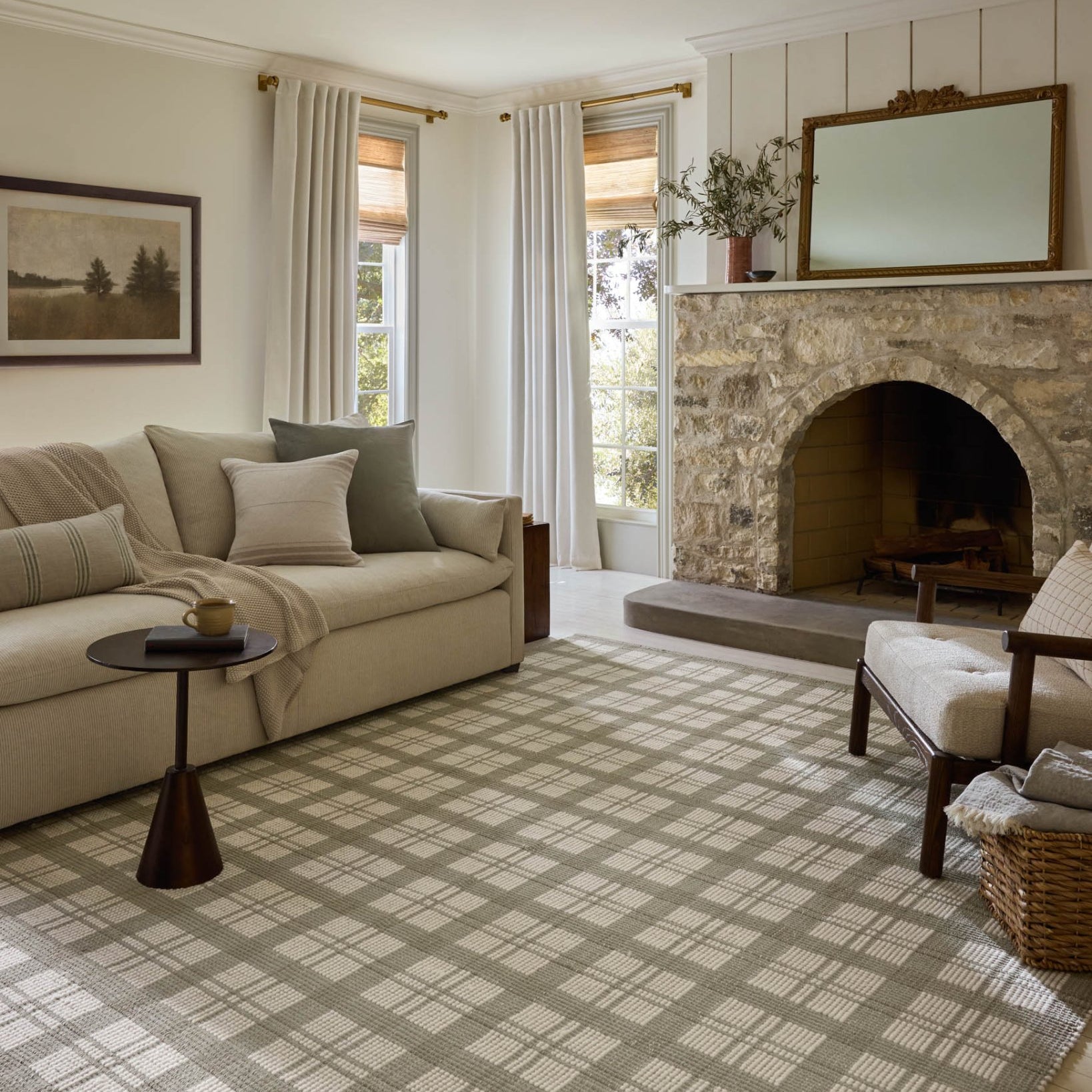 Magnolia Home by Joanna Gaines x Loloi Ryder Sage / Ivory Rug White Cliff Studio Area Rugs